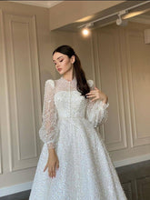 Elegant Beaded Sequin Wedding Dresses, A-line Wedding Dresses, Bridal Gown, Affordable Wedding Dresses