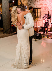 Elegant Popular Lace Bridal Wedding Dresses, Mermaid Lace Wedding Dresses