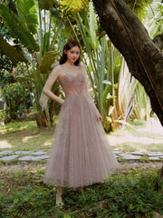 Elegant Shiny Long 2021 Prom Dresses, Popular Prom Dresses, A-line Prom Dresses