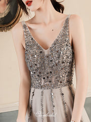 Elegant Sequins 2020 Newest Long Prom Dresses, Evening Party Dresses, Prom Dresses