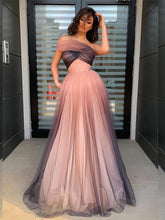 Elegant A Line Sleeveless Prom Dresses 2021, Tulle Long Prom Dresses, Popular Prom Dresses