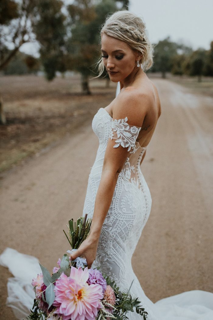 Elegant Off The Shoulder Wedding Dresses, Mermaid Lace Bridal Gowns