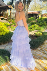 A-line Holiday Puffy Prom Dresses, Sequins Fashion Party Dresses, Graduation Newest Long Prom Dresses