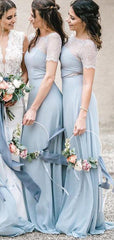 Fancy Lace 2020 Long Bridesmaid Dresses, Newest Wedding Guest Dresses
