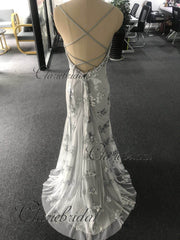Feedback For Grey Sequin Tulle Prom Dresses