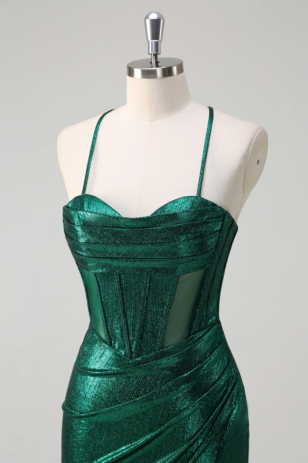 Gltter Emerald Green Long Mermaid Prom Dresses, Sexy Maxi Dresses, Newest 2025 Prom Dresses