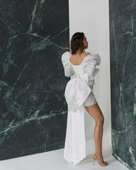 Chic Bubble Sleeves Wedding Dresses, Modern Wedding Dresses, Bridal Gown, Newest Wedding Dresses