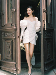 Chic Bubble Sleeves Wedding Dresses, Modern Wedding Dresses, Bridal Gown, Newest Wedding Dresses