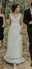Custom Design A-line Wedding Dresses, Newest Satin Fancy Wedding Dresses 2019